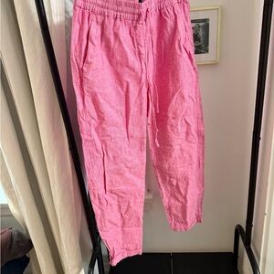 Pink Linen Pants